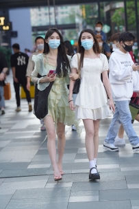 【精选街拍】Vol.2924 清秀美丽绿色纱裙 [164P-2.24GB]