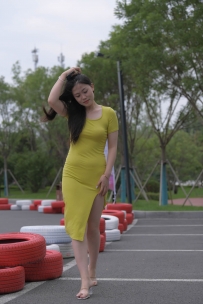 【精选街拍】Vol.1815 一始街拍作品 - 黄色长裙美女 [619P-1.51GB]