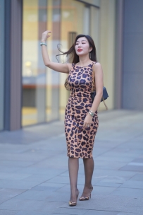 【精选街拍】Vol.2585 豹纹紧身包臀裙黑丝美腿 [160P-2.15GB]