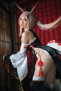 #焖焖碳_Vol.047_碧蓝航线_绫波旗袍_新岁之鬼神_[25P-417MB]