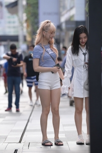 【精选街拍】Vol.2613 高腰白色短裤 [165P-3.50GB]